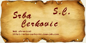 Srba Čerković vizit kartica